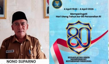 Nono Suparno, Sekdis Dikpora Pandeglang, Sampaikan Selamat Ulang Tahun Persandian RI, Ke-80