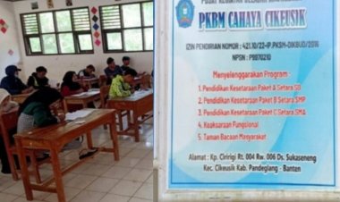 PKBM Cahaya Cikeusik Penerima Siswa-Siswi Baru Tahun Ajaran 2016-2027, Gratis Tidak Dipungut Biaya Apapun