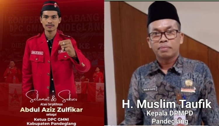 H. Muslim Taufik Kepala DPMPD Pandeglang Sampaikan Selamat dan Sukses Atas Terpilihnya Abdul Aziz Zulfikar Sebagai Ketua DPC GMNI Pandeglang 2026-2028, Semoga GMNI Semakin Maju