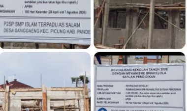 Penggunaan Bata Ringan dan Dugaan Kelemahan Konstruksi, Revitalisasi Dua SMP IT di Kecamatan Picung Disorot