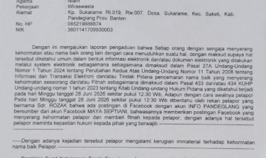 Advokat Moh Supran, S.H. Resmi Laporkan Dugaan Pencemaran Nama Baik ke Polres Pandeglang