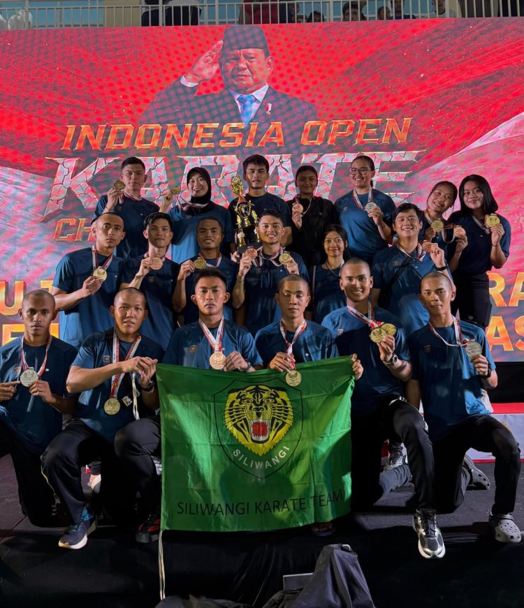 KONTINGEN KARATE KODAM III/SILIWANGI RAIH JUARA UMUM I PADA KEJUARAAN NASIONAL KARATE INDONESIA OPEN CHAMPIONSHIP PIALA PRESIDEN RI TAHUN 2026