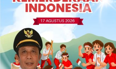 Camat Panimbang Kabupaten Pandeglang Supratman, S.Pd, Ucapkan Selamat HUT ke-81 Republik Indonesia