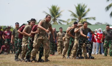 Rayakan HUT Ke 81 RI TNI AD & US Army Adu Seru Di Culture Day