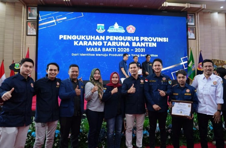 Hadiri Pelantikan Pengurus Karang Taruna Banten Periode 2026-2031, Karang Taruna Pandeglang Siap Berkaloborasi